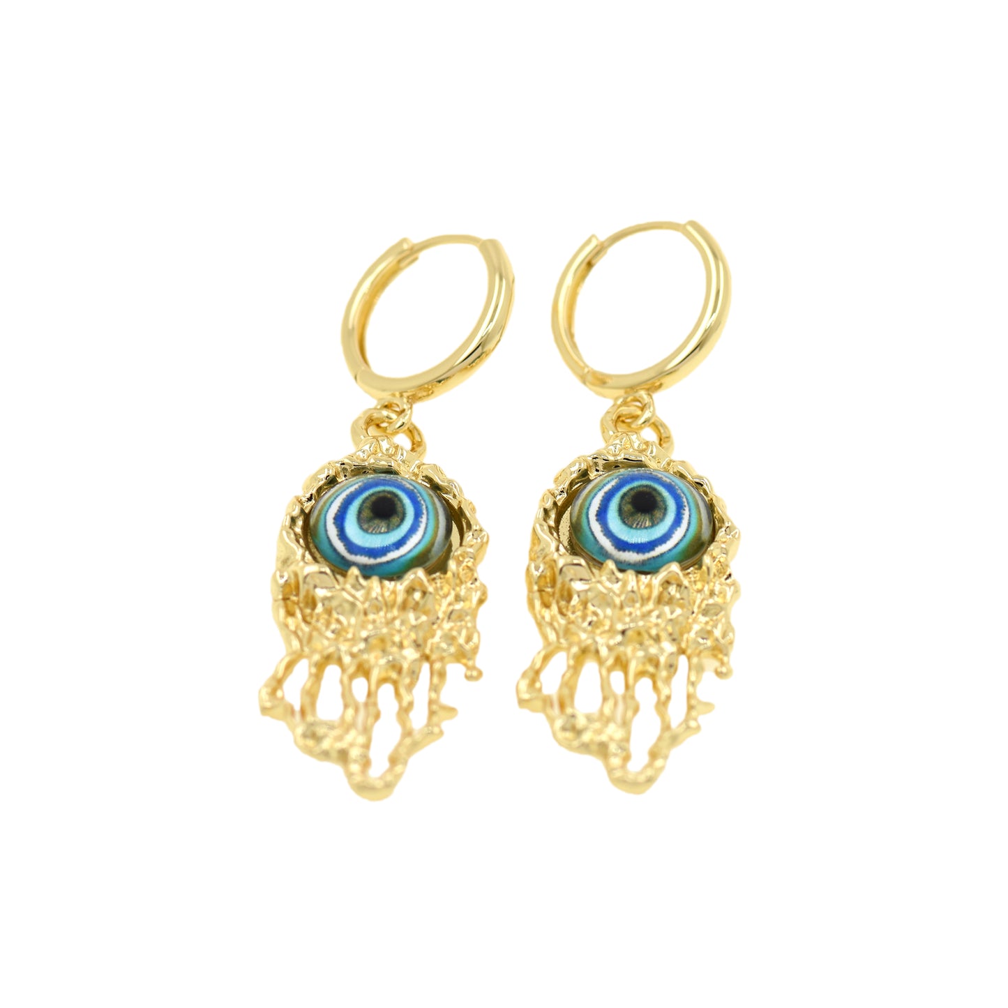 Retro Personality Devil's Eye Earrings, Simple Symbol Of Freedom Earrings 47.5x18.5mm