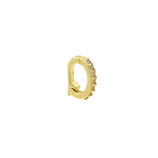 Oval Shape Snap Clip Trigger Clasp,Dainty Gold Spring Clasp  9x6.5mm