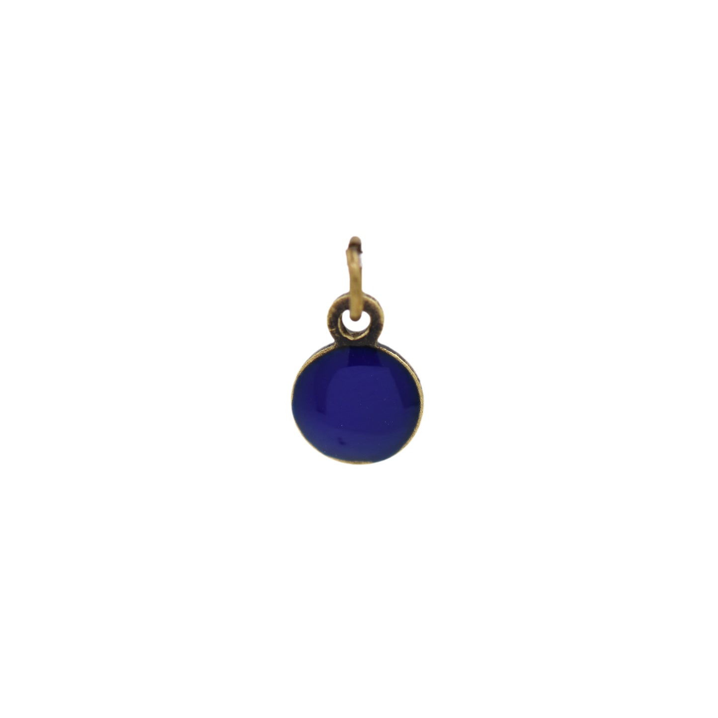 Enamel Round Necklace Pendant,Round Lucky Jewelry Supplies 6mm