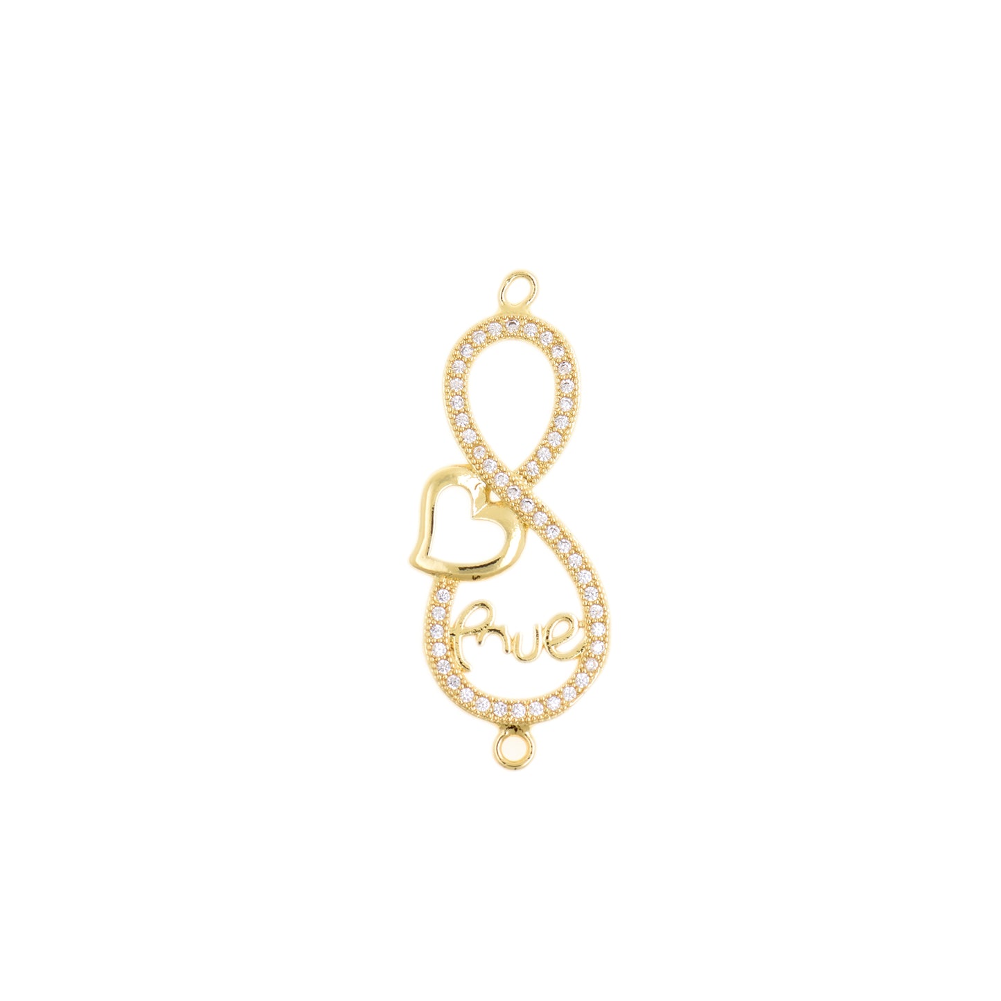 Luminous Infinity Gold Pendant 15x37.2mm