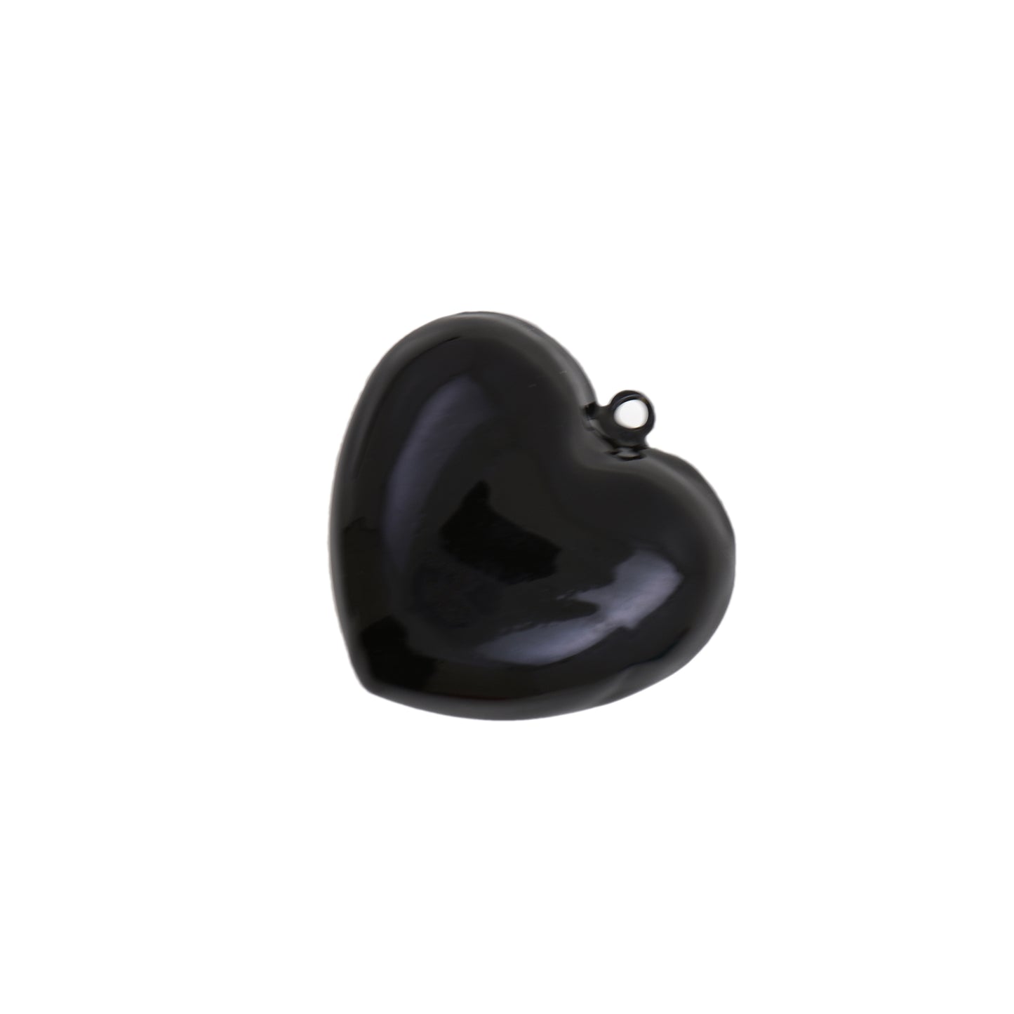 Bold And Minimalist Enamel Heart Pendant 41x38.9mm