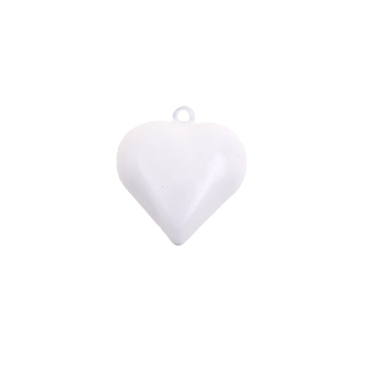Gothic Style Enamel Heart Pendant 30.5x33.1mm
