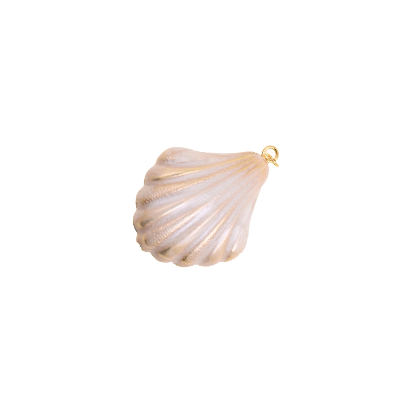 Ocean-Inspired Blue Shell Pendant 33.4x44.8mm