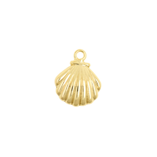 Small Marine Style Shell Pendant  15.5x19mm