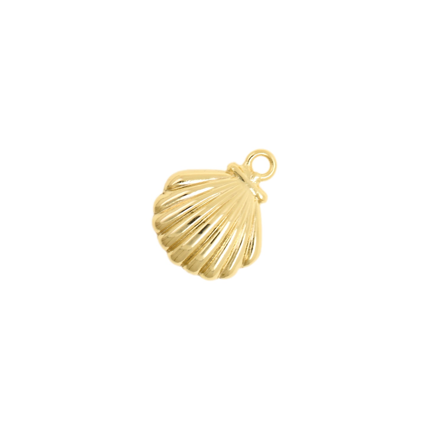 Small Marine Style Shell Pendant  15.5x19mm