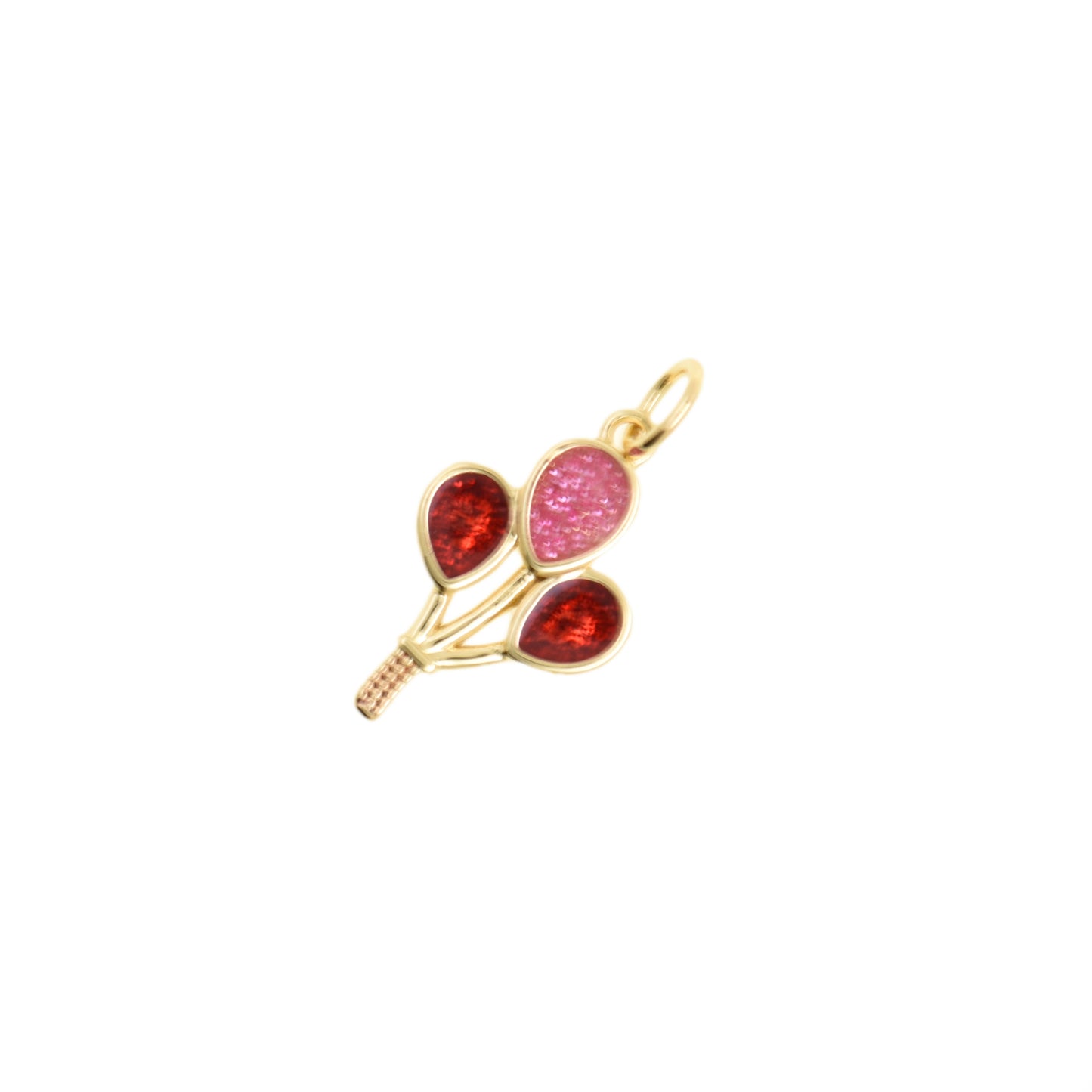 Mini Balloon Charm In Gold Tone 10.7x17.4mm