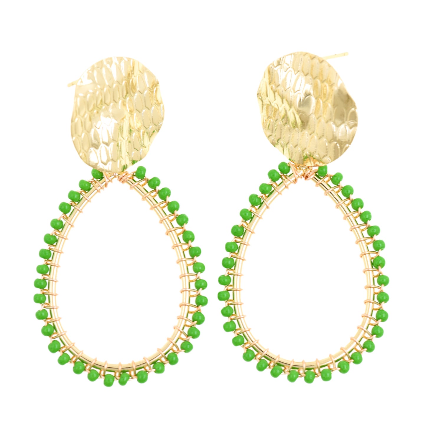 Exquisite Gold Serpent Stud Earrings 29.8x57.4mm
