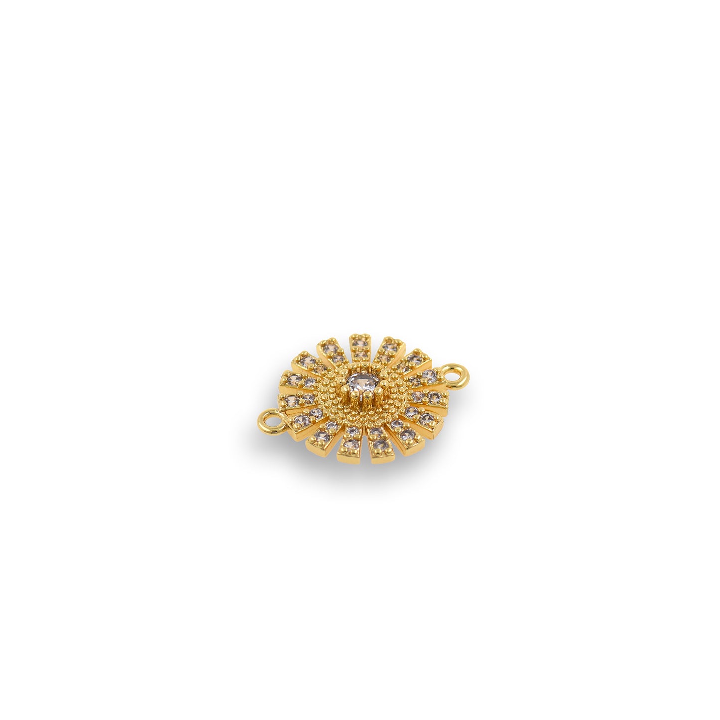 Fashion Sun Connector-18K Gold Filling Exquisite Connector 21x16mm