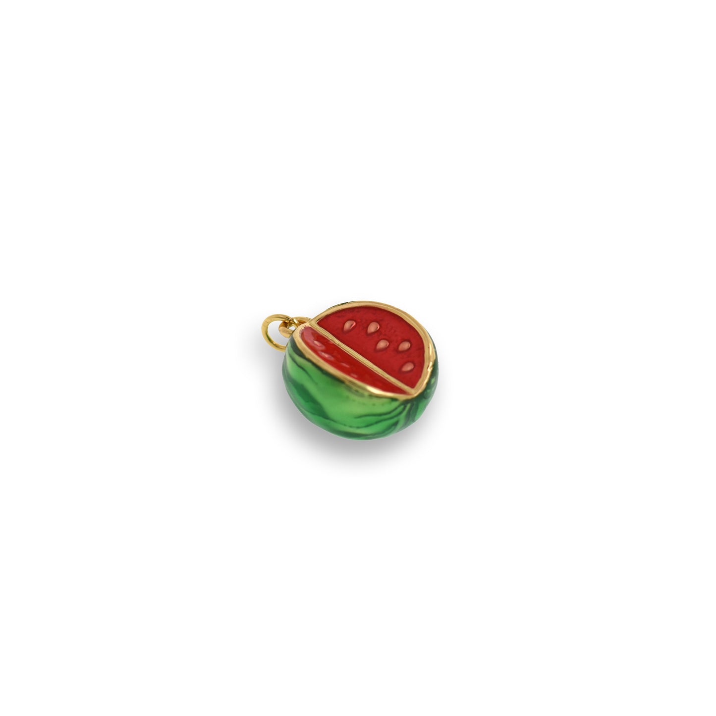 Brass Cute Watermelon Pendant 18x13mm