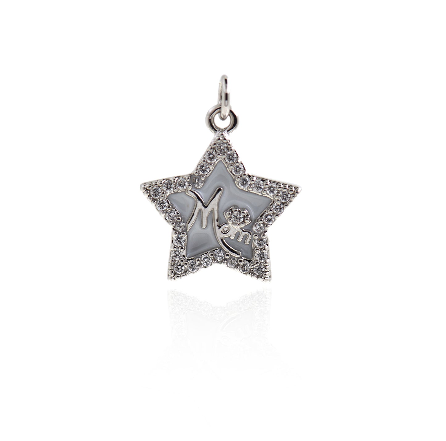 Dainty Gold Filled Star Charm,Colorful Enamel Lucky Star Jewelry 14.7x16mm