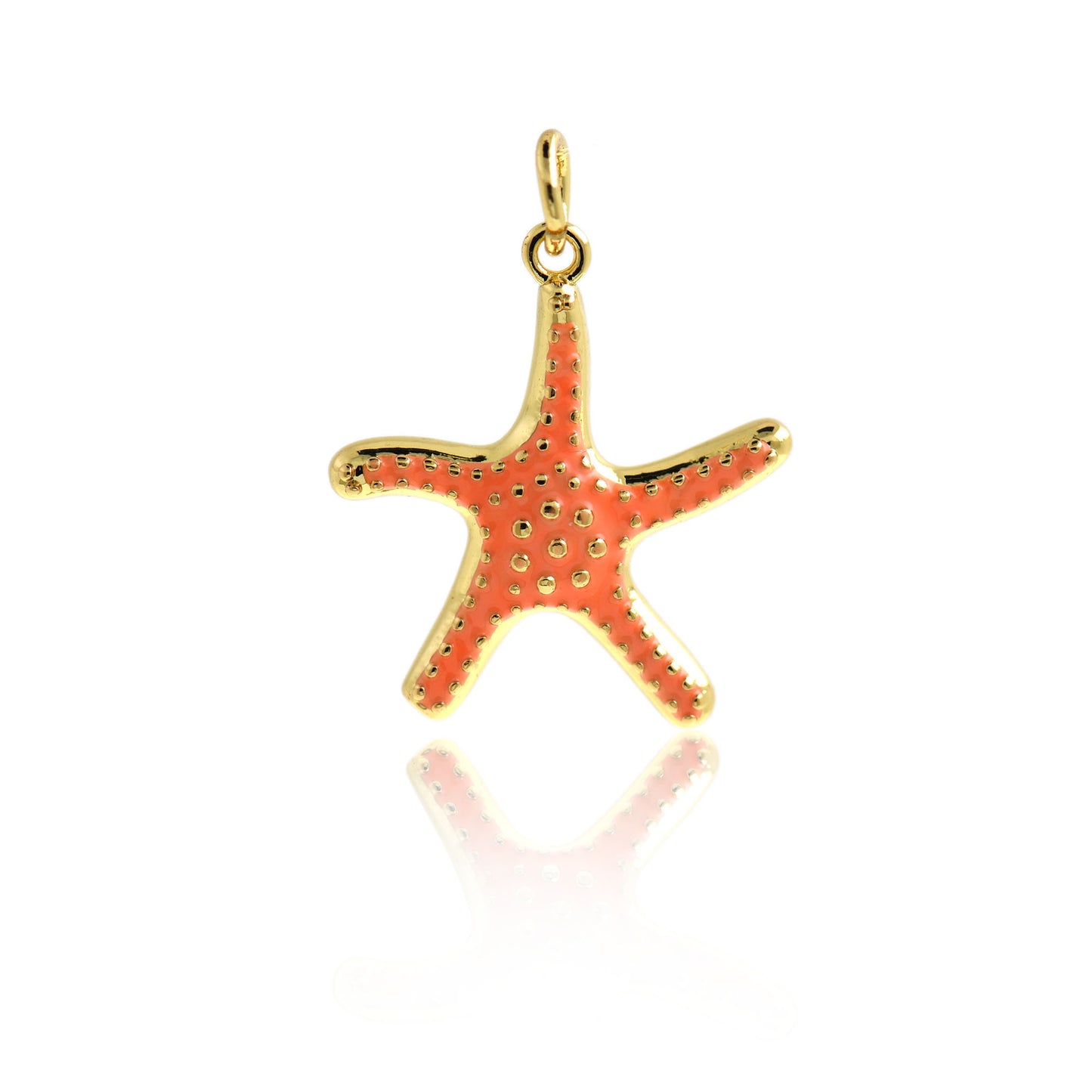 Dainty Gold Filled Starfish Pendant 20x18mm