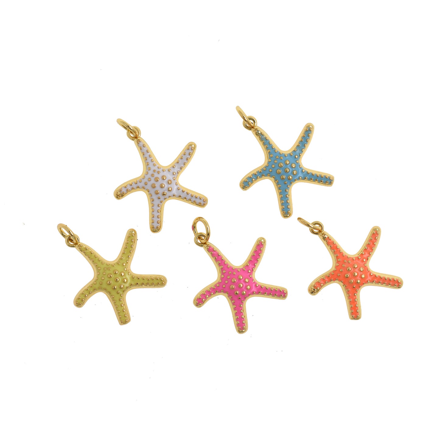 Dainty Gold Filled Starfish Pendant 20x18mm