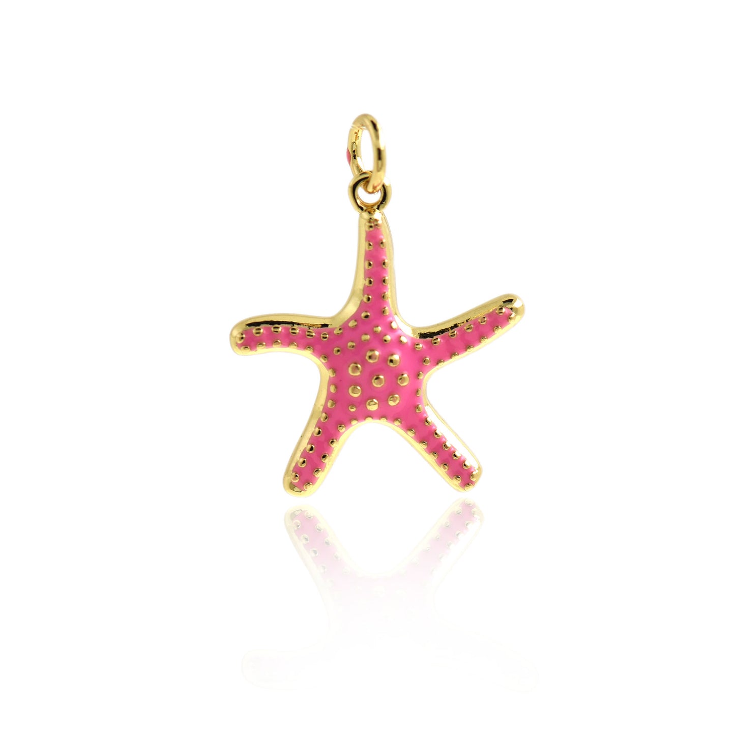 Dainty Gold Filled Starfish Pendant 20x18mm