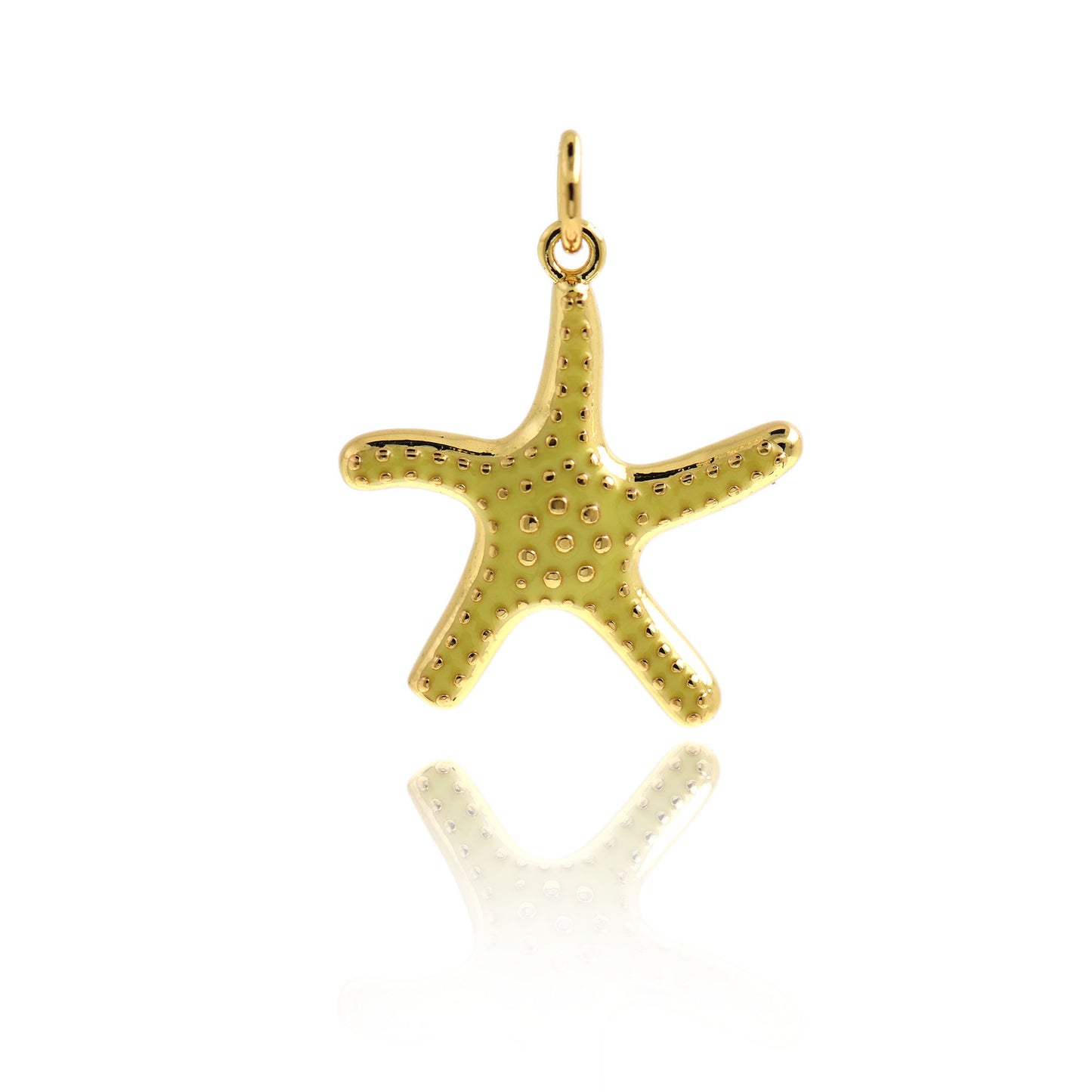 Dainty Gold Filled Starfish Pendant 20x18mm