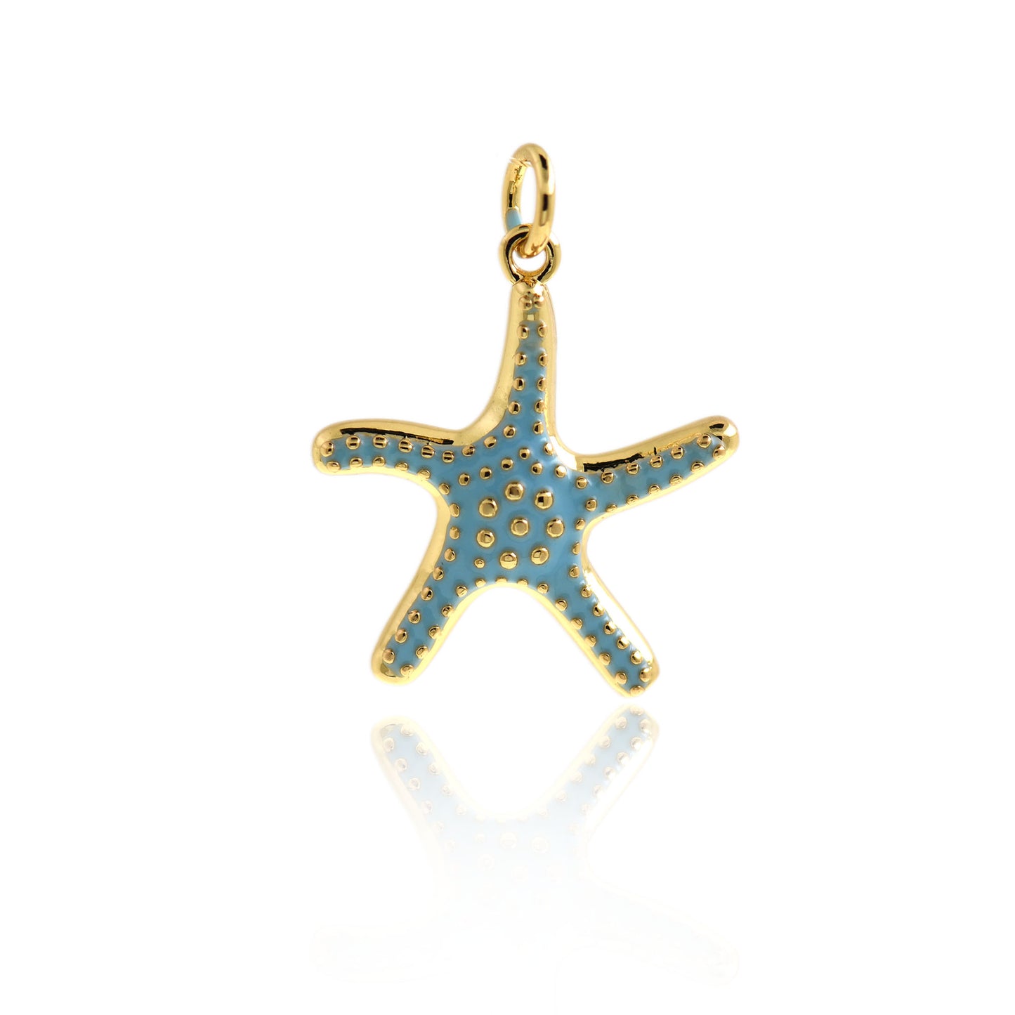 Dainty Gold Filled Starfish Pendant 20x18mm