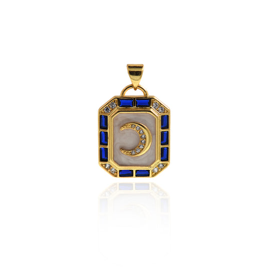 Gold-Plated Square Pendant  23x17.5mm