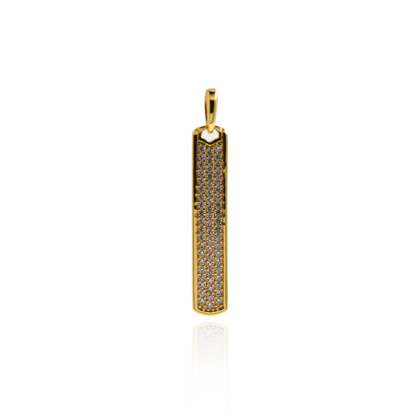 Rectangle long pendants, Rectangular charm 31.5x6mm