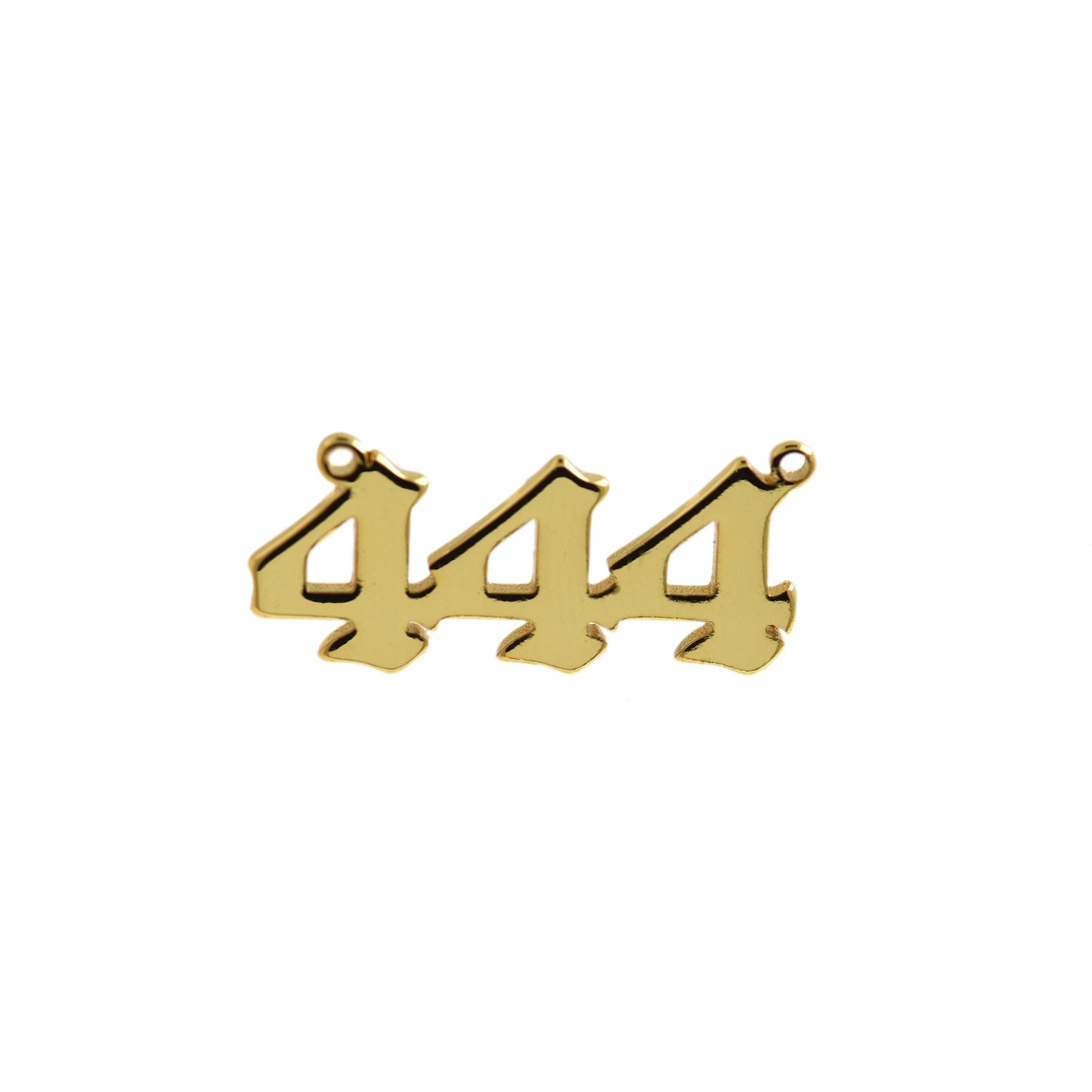 Minimalist 18k Number Charm-Number Connector 21x12mm