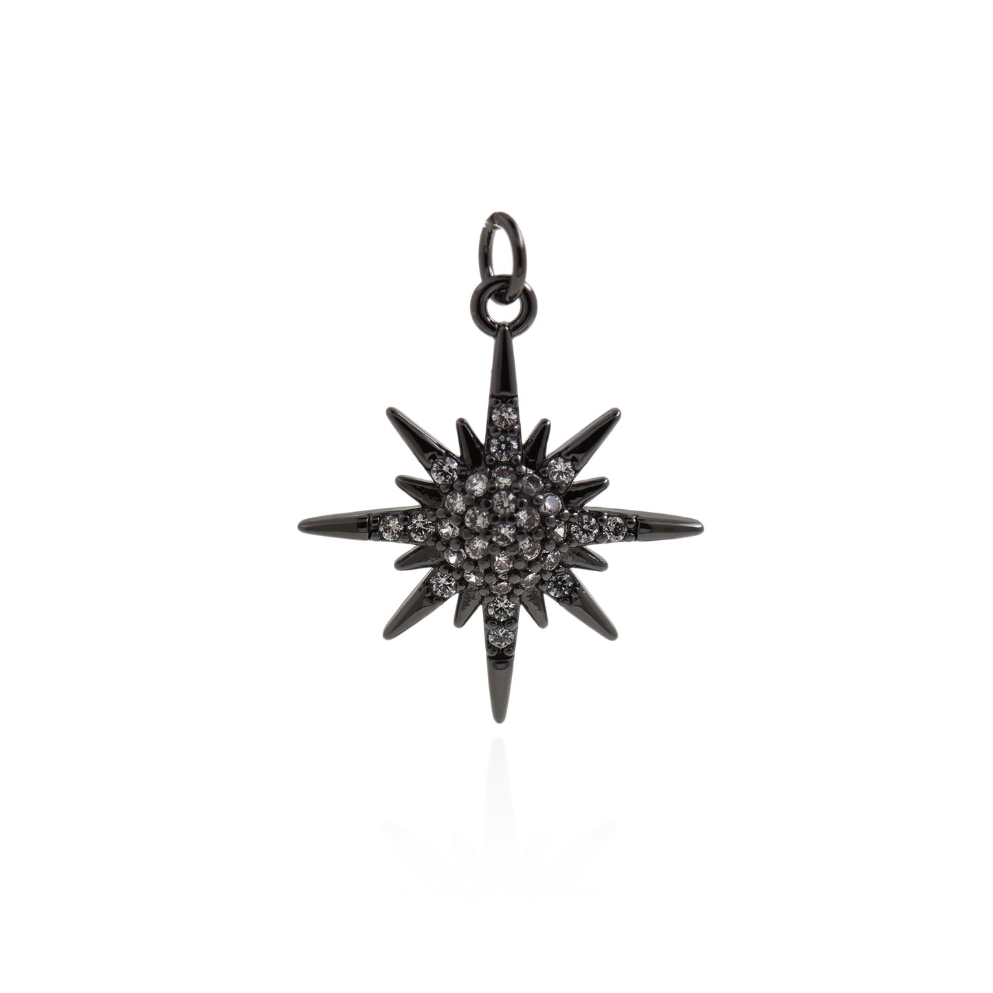 Exquisite Polaris Pendant-CZ Pave Polaris Pendant 20x18mm