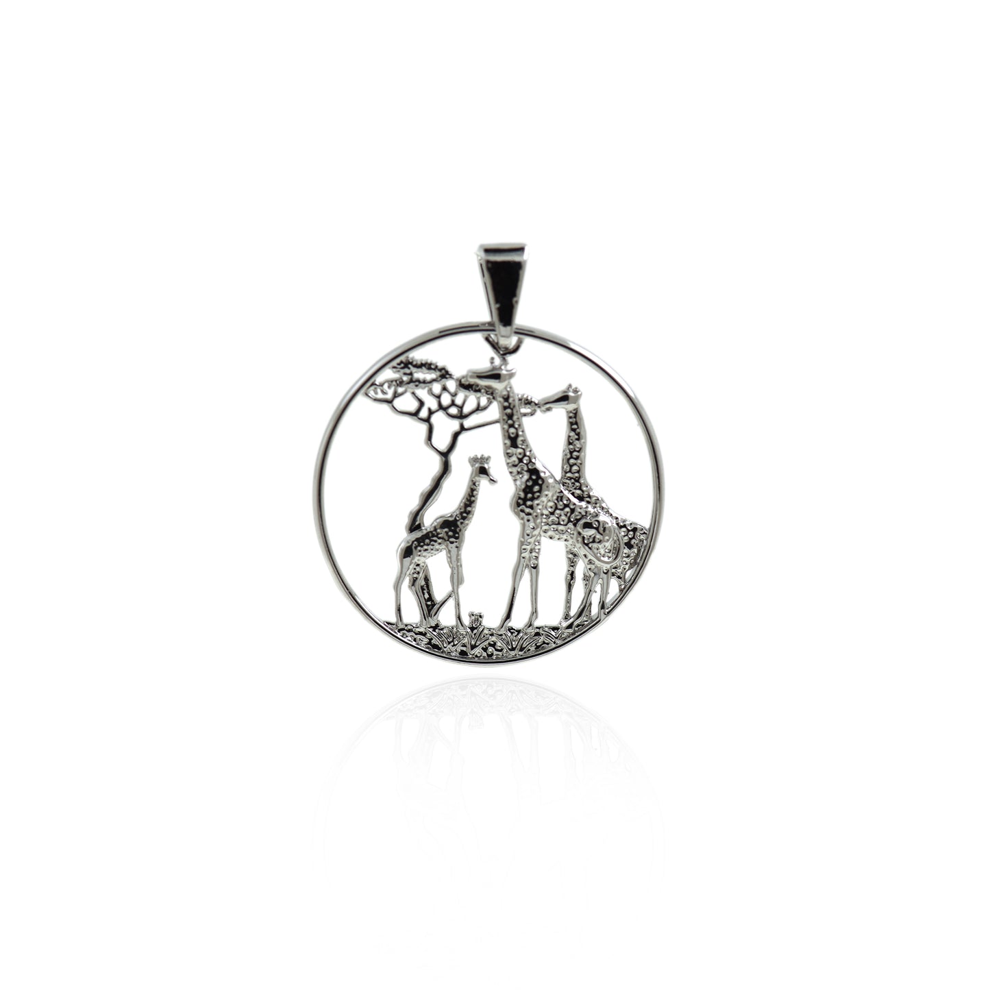 Giraffe Pendant,18K Gold Filled Animal Necklace 28mm