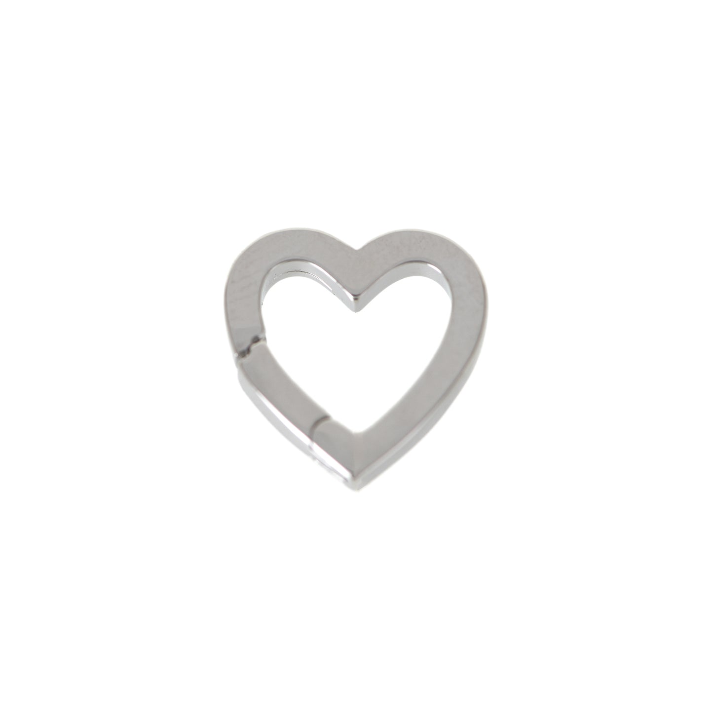 Gold Silver Filled Heart Buckle, Heart Pavé Lock 16x16mm