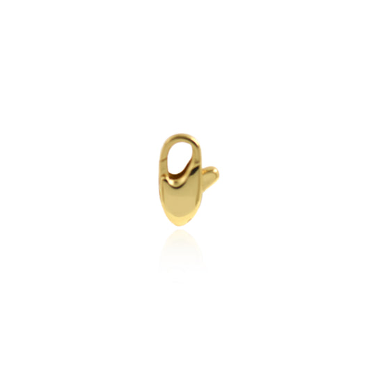 18K Gold Filled Carabiner, Lobster Clasp 10x6.5mm