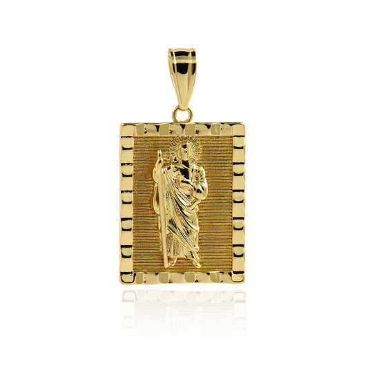 18K Brass Knight Necklace for Men, Lucky Pendant 28x19mm