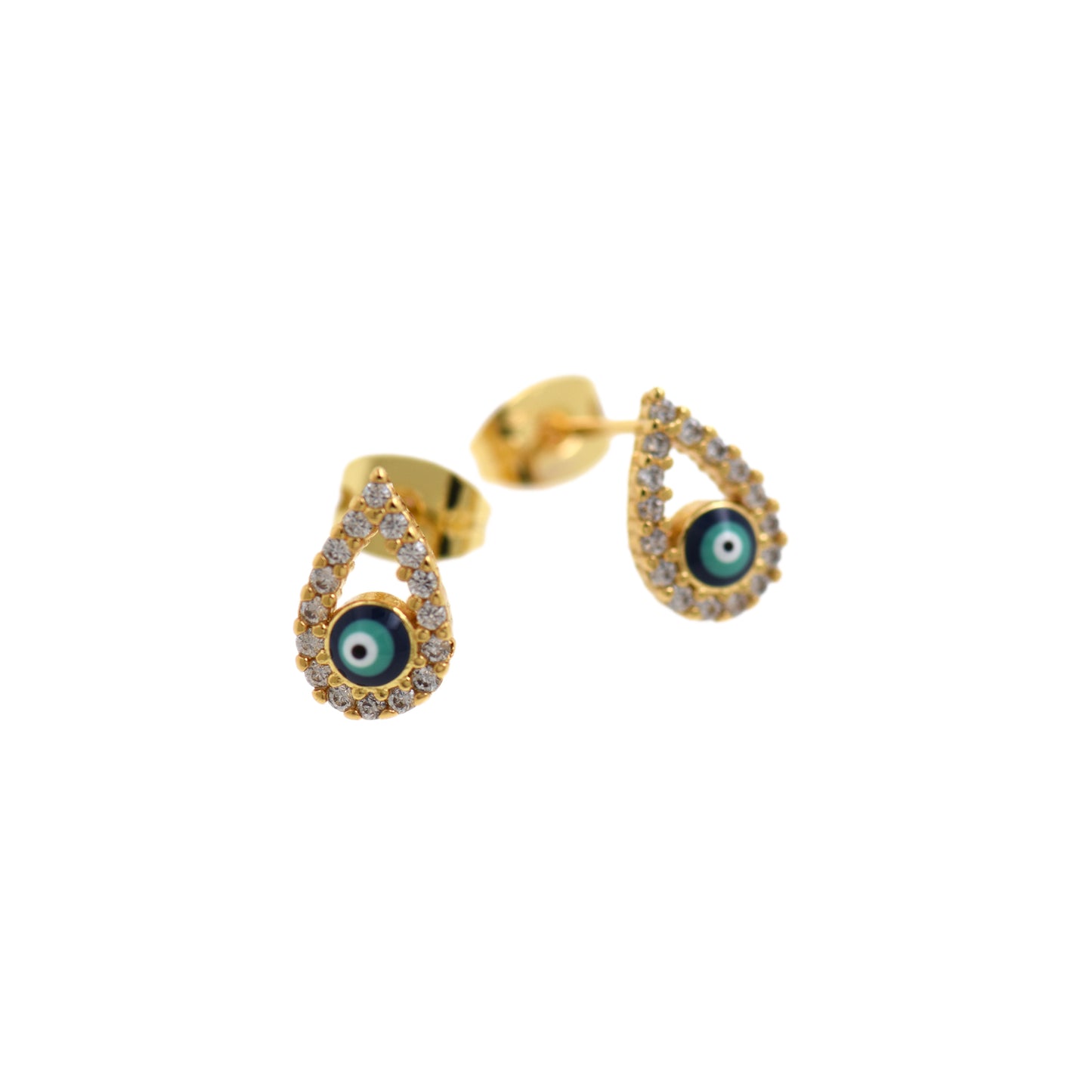 Drop Evil Eye Earring Stud Earrings 10x6mm