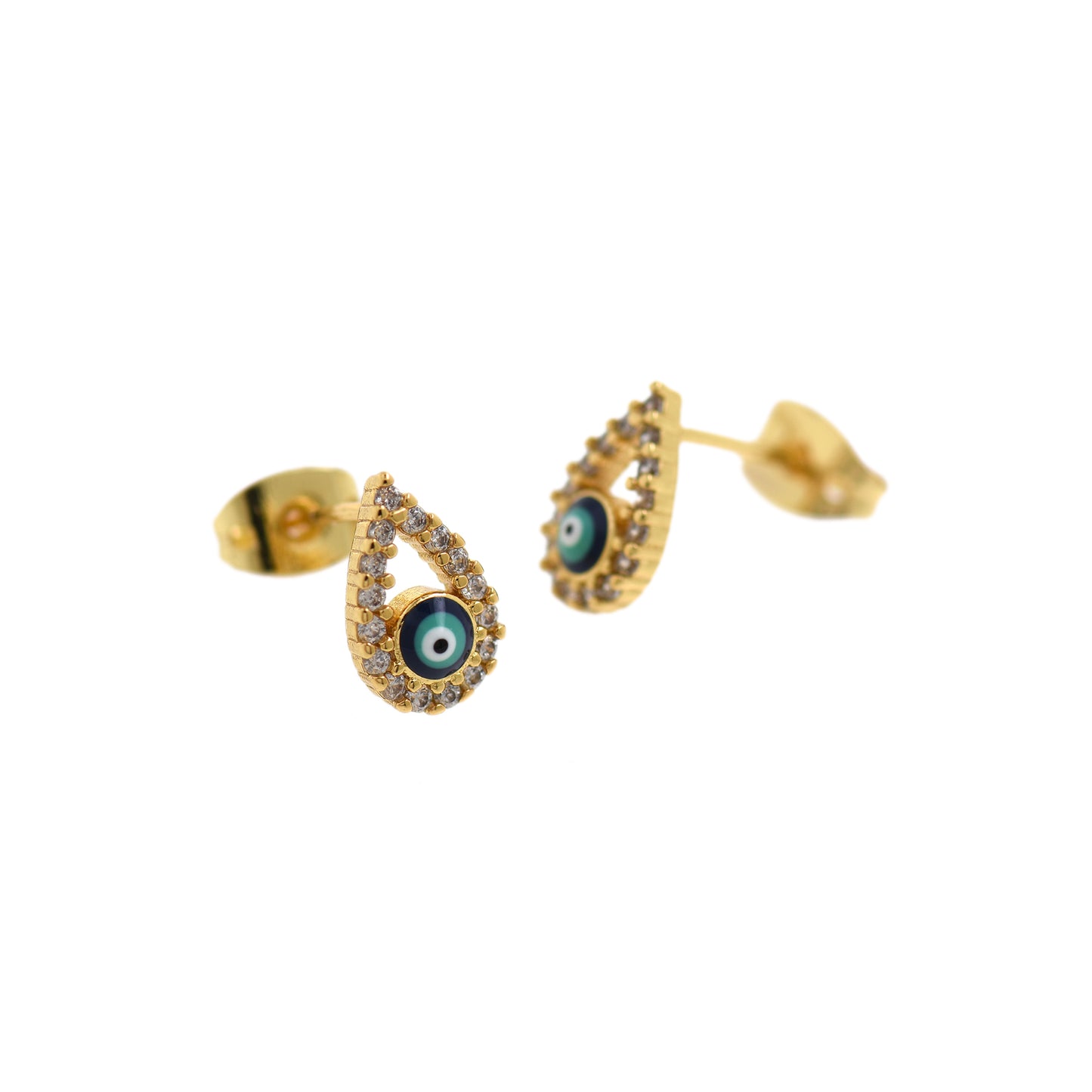 Drop Evil Eye Earring Stud Earrings 10x6mm