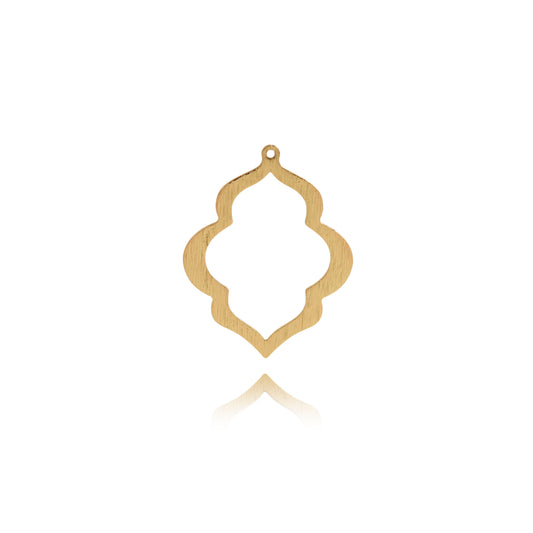 Simple Brass Jewelry, Gold Jewelry Pendant 49x38mm