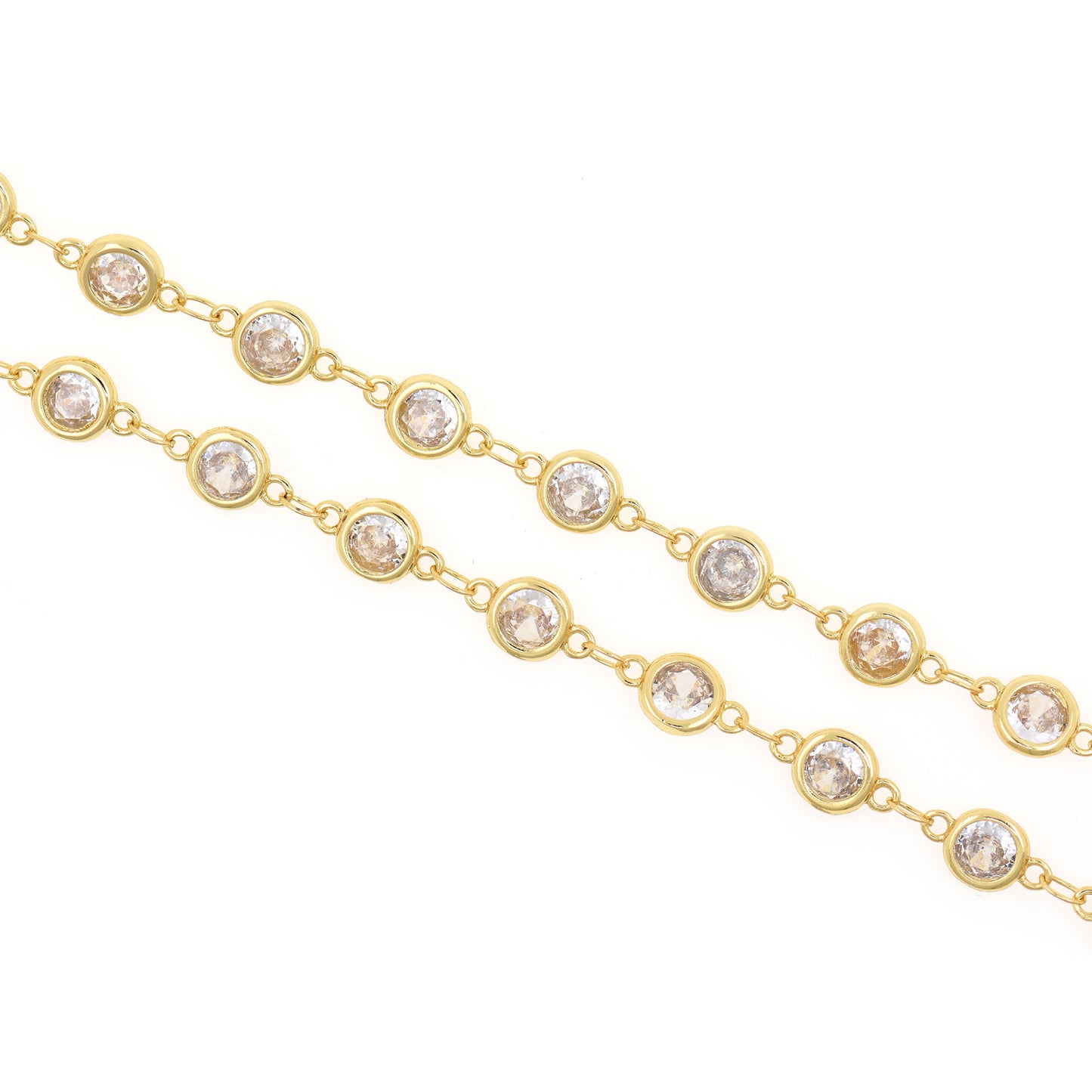 Round Zircon Chain 6x11mm