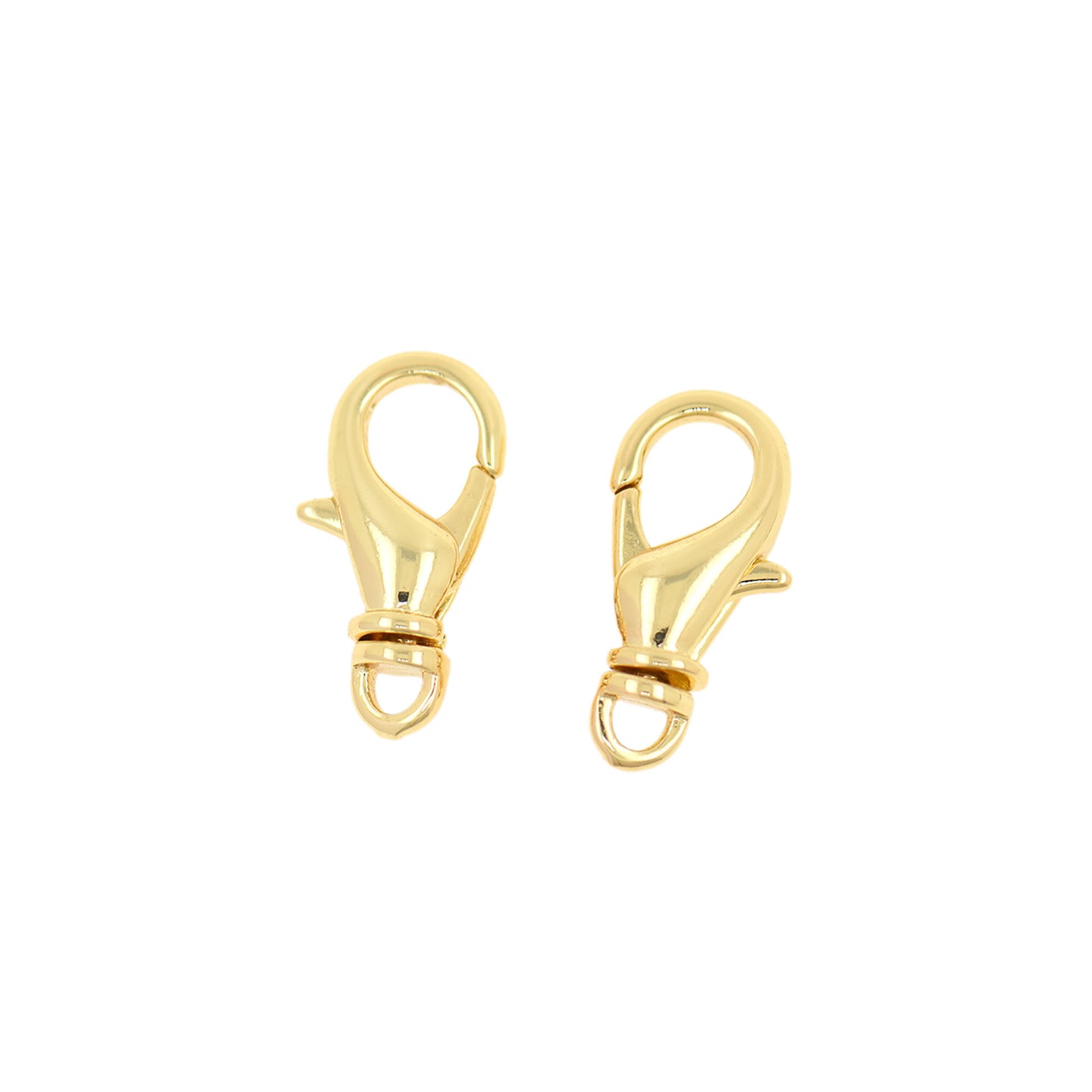 18K Filled Gold Lobster Clasp, Lobster Claw Clasp 16x8mm