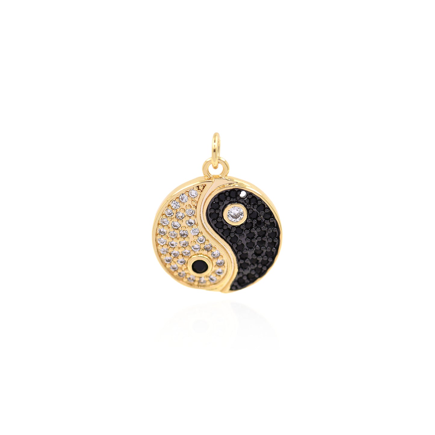 Diamond Yin Yang Pendant 18mm