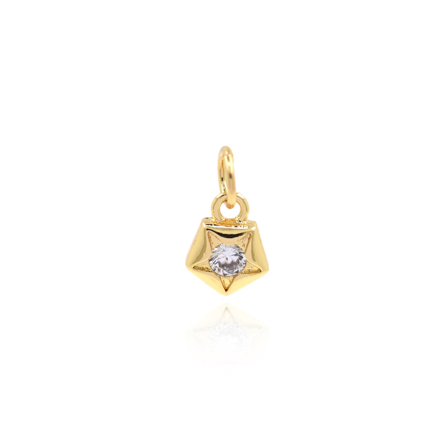 18K Gold Filled Star Pendant 8.5x7mm