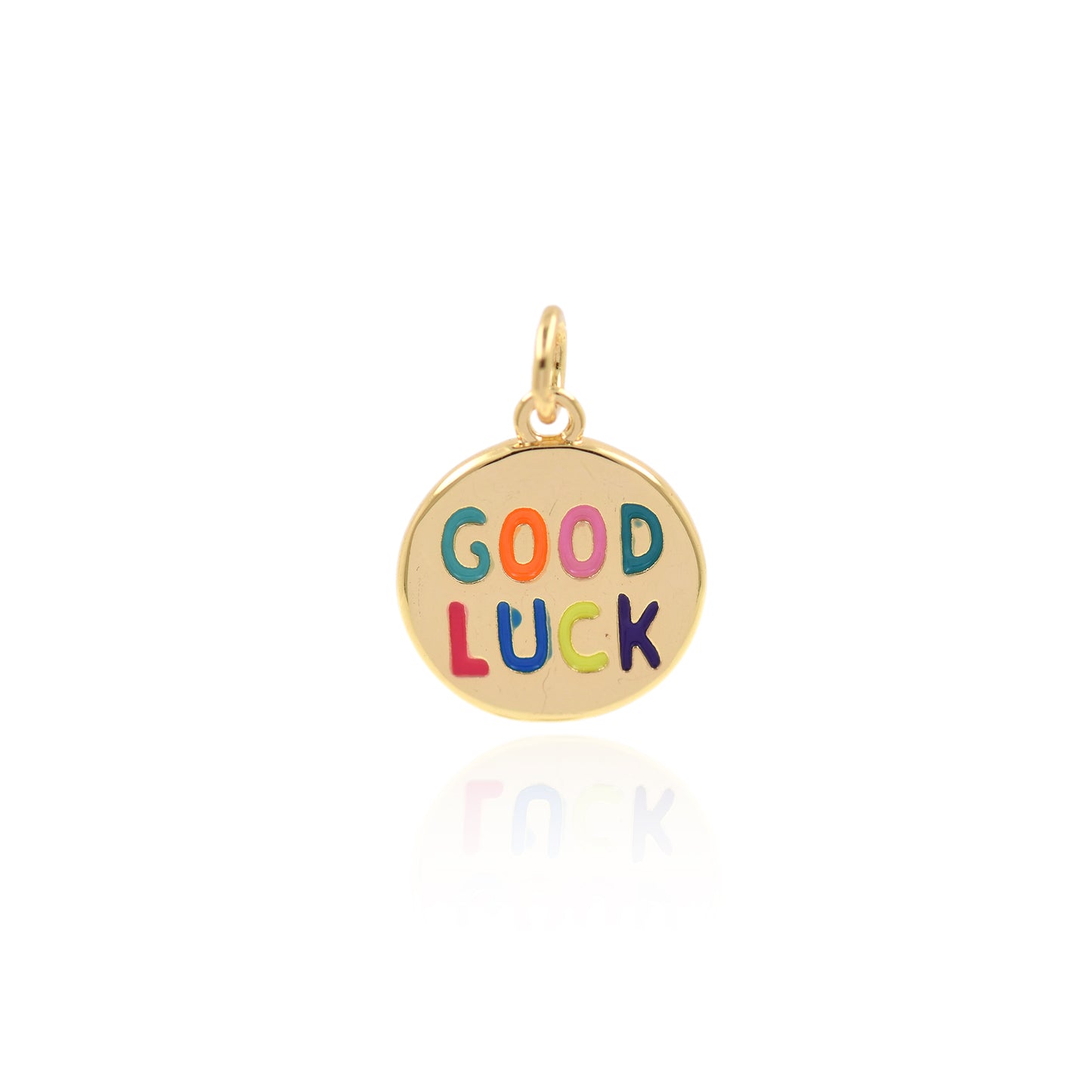 Colorful Enamel Good Luck Pendant 13.5mm