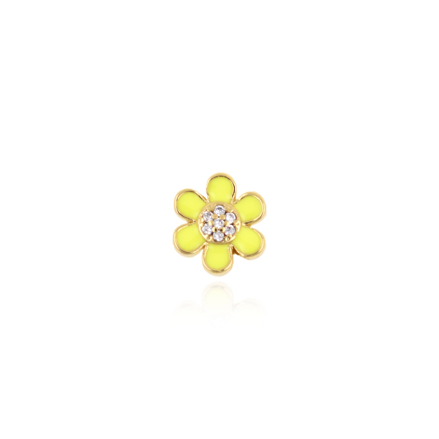 18K Gold Filled Flower Pendant-Personalized Jewelry Pendant  10x5mm