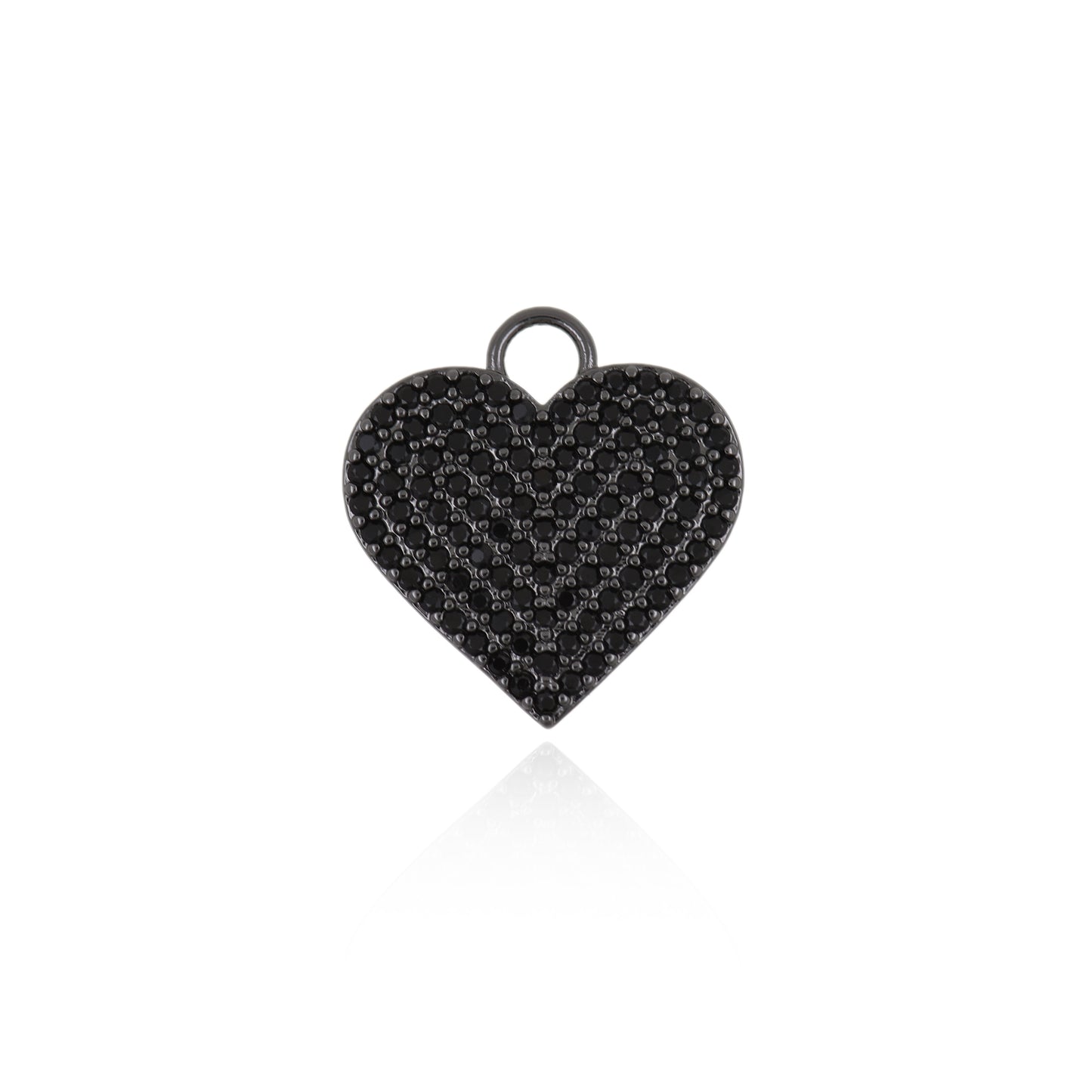 Heart Pendant - Crooked Heart Pendant  19x18mm