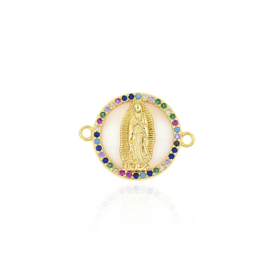 Lady Guadalupe Link Charm Connector 16mm