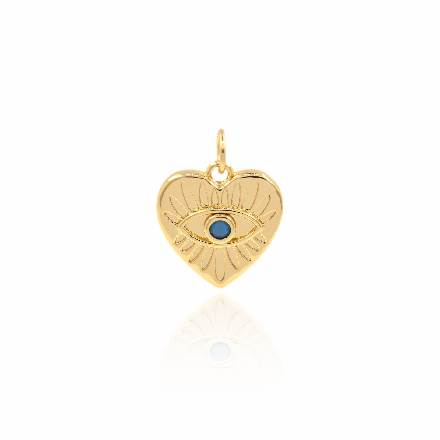 Eye Pendant, Heart Pendant 15x14mm