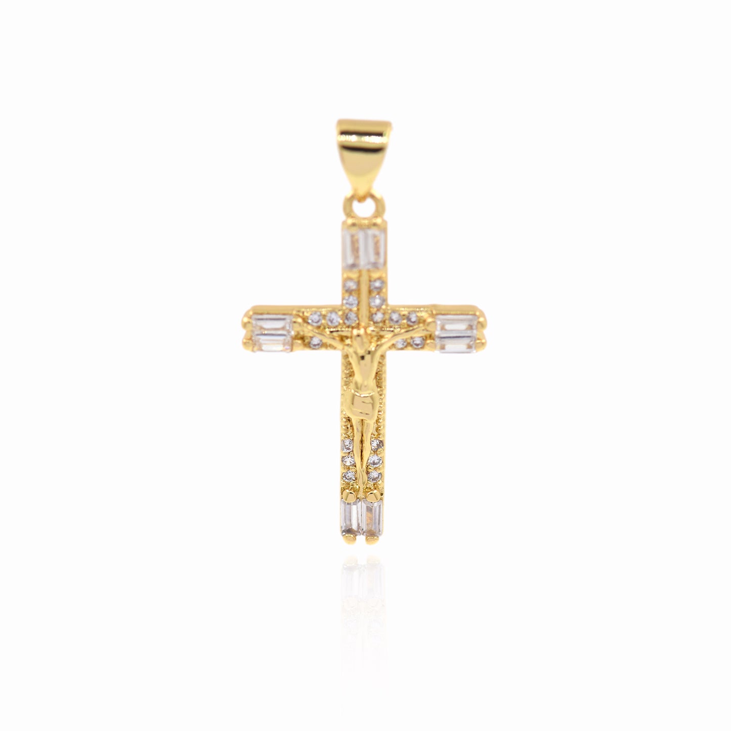 Personalized Cross Necklace Pendant 28x18mm