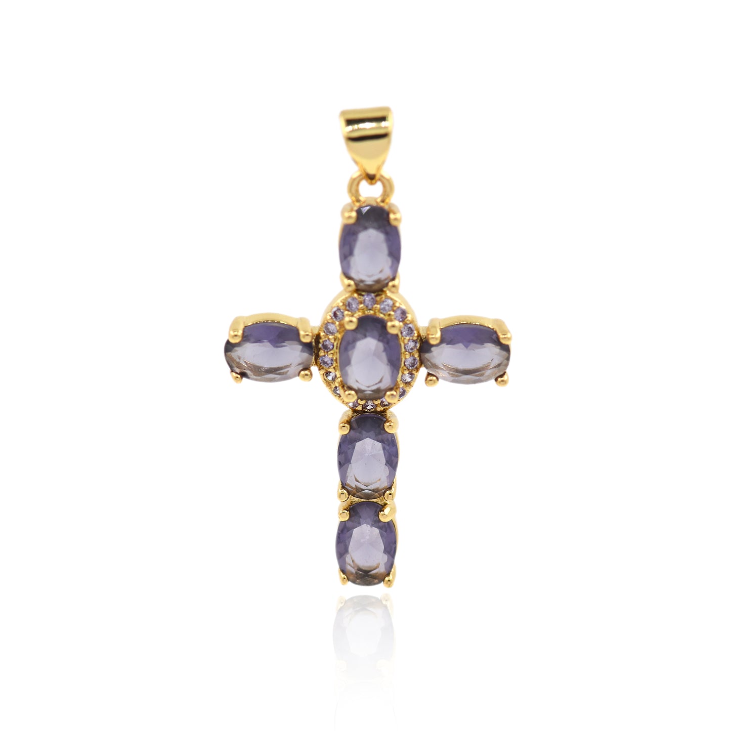 Cross Pendant，Cross Charm, Religious Jewelry  34x22mm