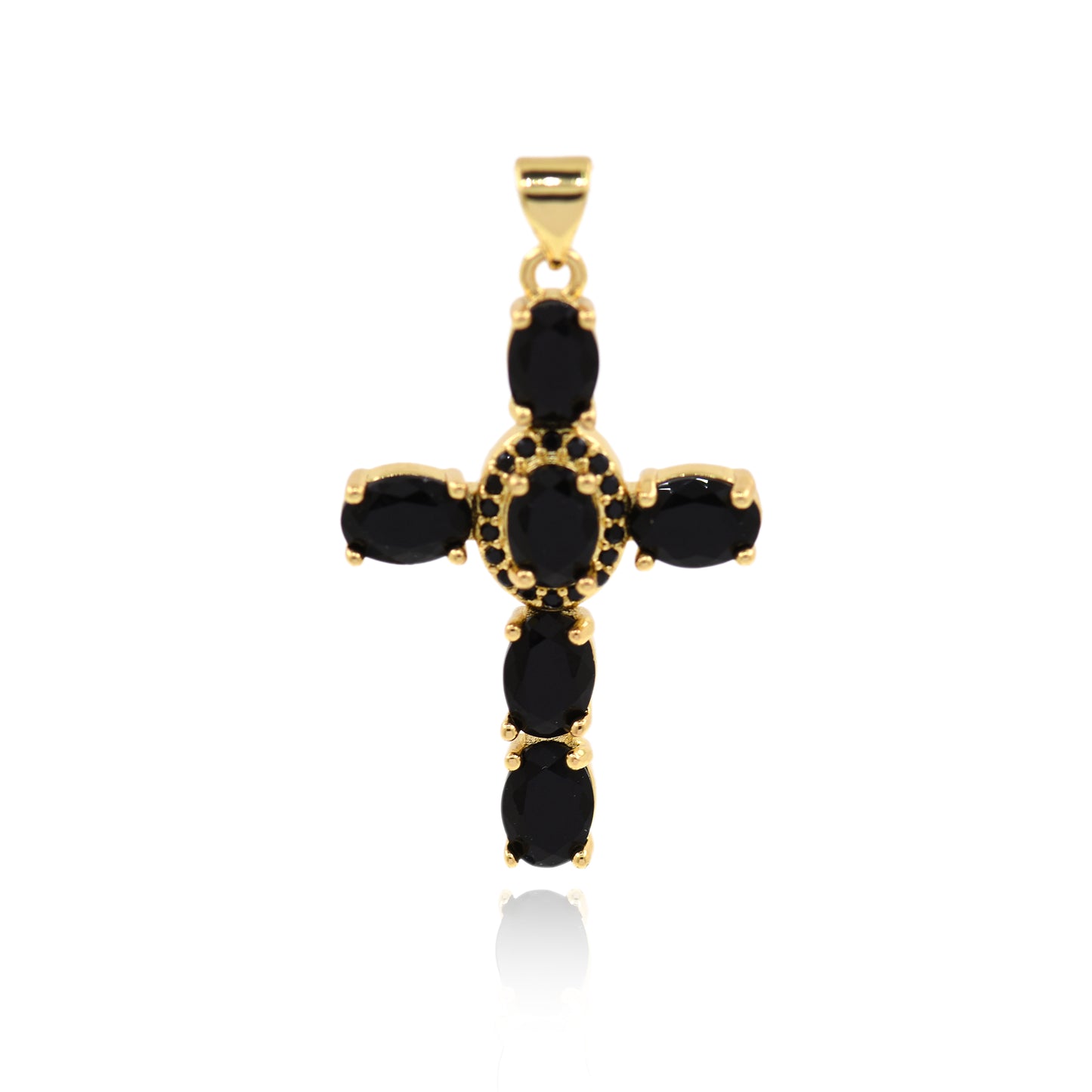 Cross Pendant，Cross Charm, Religious Jewelry  34x22mm