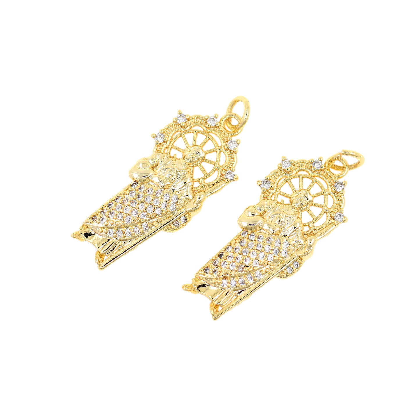 Buddhist monk Pendant 29x13mm