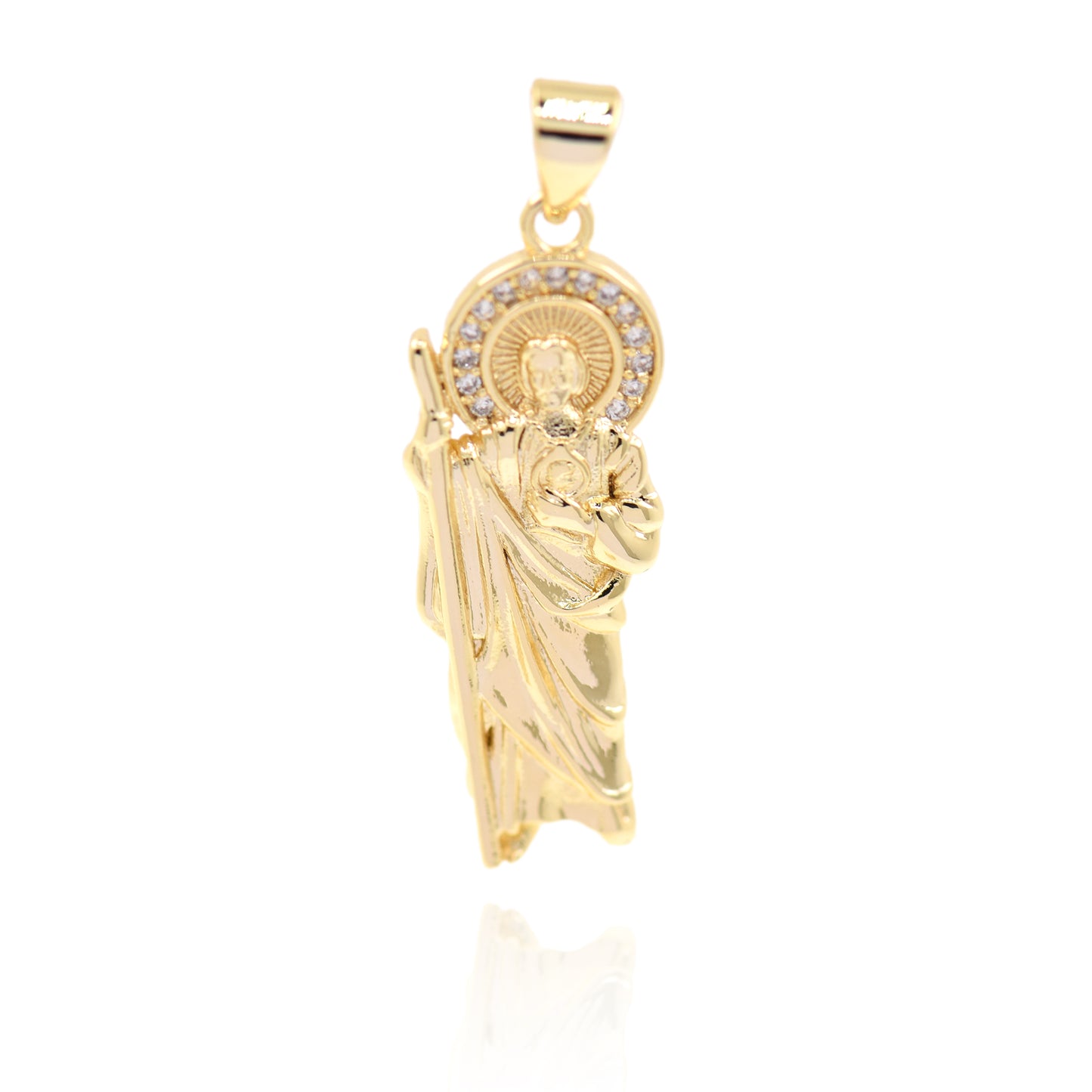 Buddhist monk Pendant,Filling Gold Pendant, Necklace Pendant 29x11mm