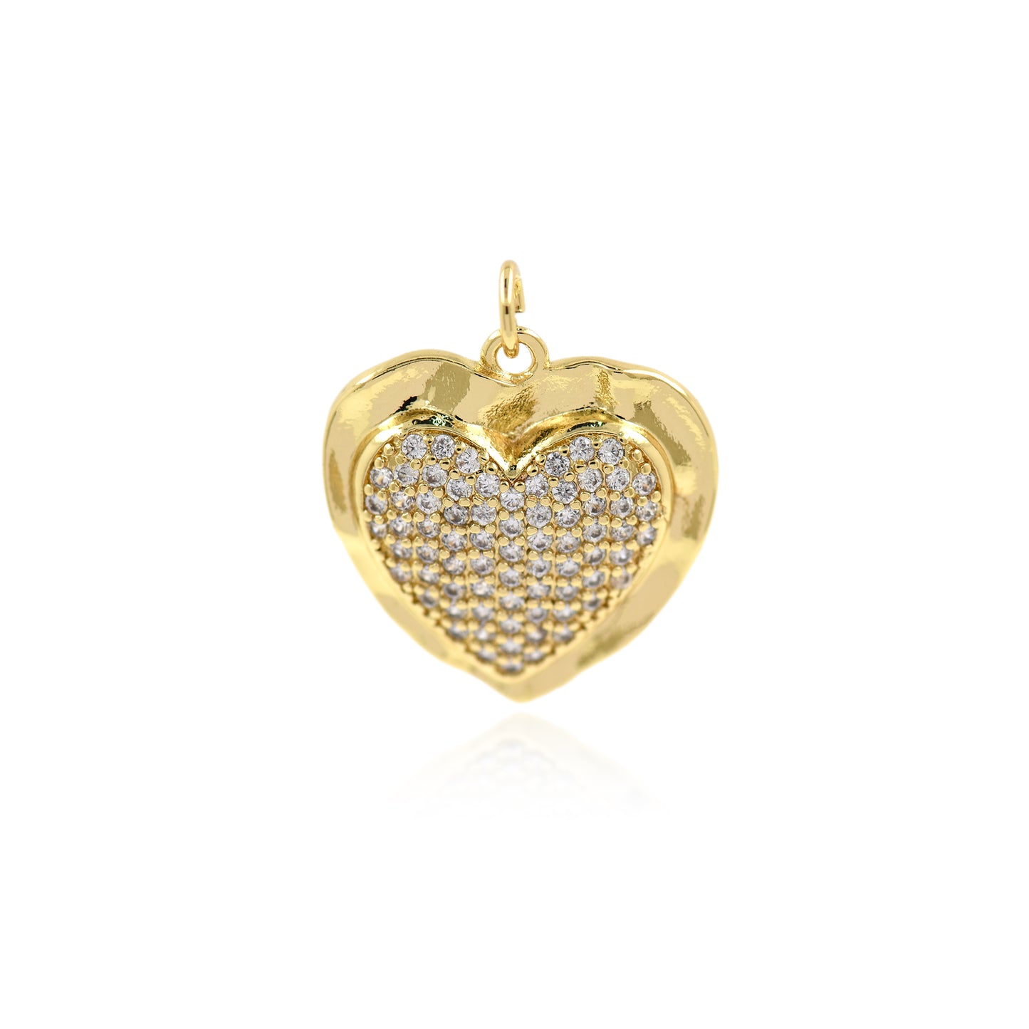 Delicate Heart Pendant,Love Charm 21x20mm